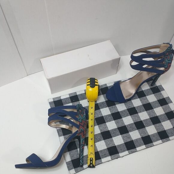 Charlotte Russe Blue Stiletto Heel  Size 10 - Picture 9 of 12